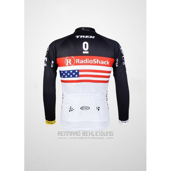 2012 Fahrradbekleidung Radioshack Champion Stati Uniti Trikot Langarm und Tragerhose